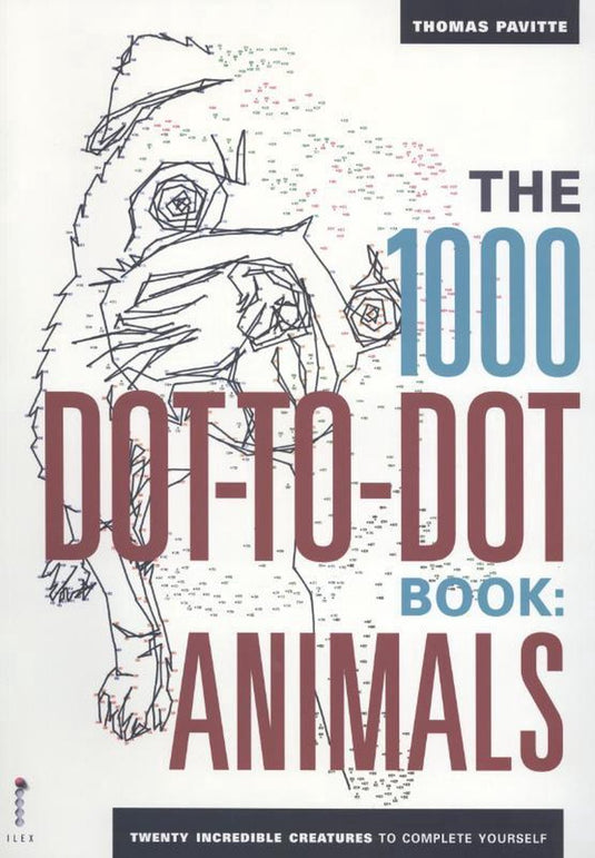 Merkloos sans marque the 1000 dot-to-dot book - animals - 20 drawings