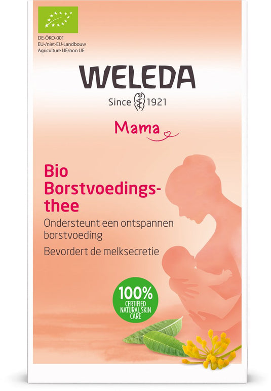 Weleda bio borstvoedingsthee - fenegriek, venkel, anijs en karwij - citroenverbena - ondersteunt een ontspannen borstvoeding - 100% natuurlijke ingrediënten - 20 zakjes