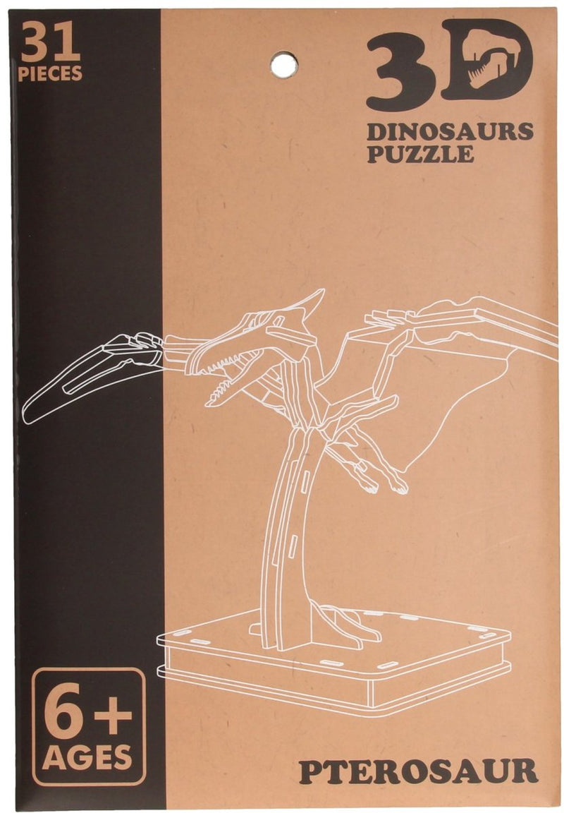 Load image into Gallery viewer, Koopman houten 3d puzzel dinosaurus
