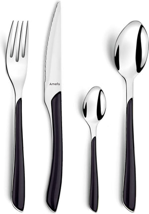 Amefa eclat zwart - 16 delige set - 4 persoons - zwart
