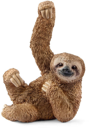 Schleich wild life luiaard speelgoeddier - handgeschilderd, educatief.