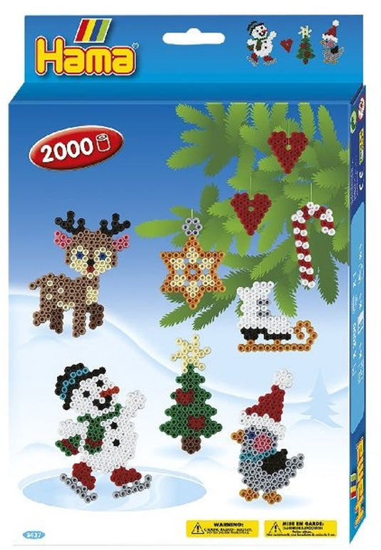 Hama - strijkkralenset - 2000 gekleurde strijkkralen en toebehoren