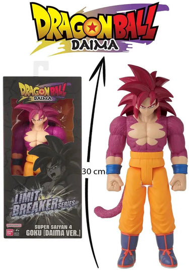 Bandai - dragon ball daima super saiyan 4 goku - limit breaker figuur 30 cm goku ssj4 - officieel gelicentieerde dragon ball daima - groot actie figuur cadeau idee - speelgoed kinderen 4+ - 40903