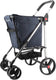 Rolser boodschappentrolley basket tweed - 4 wielen - opvouwbaar - 58 l - marino