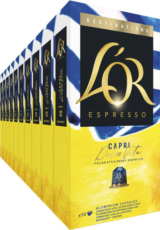 L'or espresso destinations capri koffiecups - 10 x 10 capsules