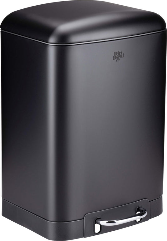 Dirt devil pedaalemmer 12 liter - prullenbak badkamer - rvs - zwart
