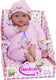Dimian pop zacht met babygeluidjes - amore - 38 cm.