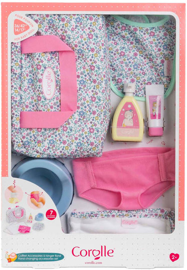 Corolle luieraccessoires bloemen set voor babypop, 36cm