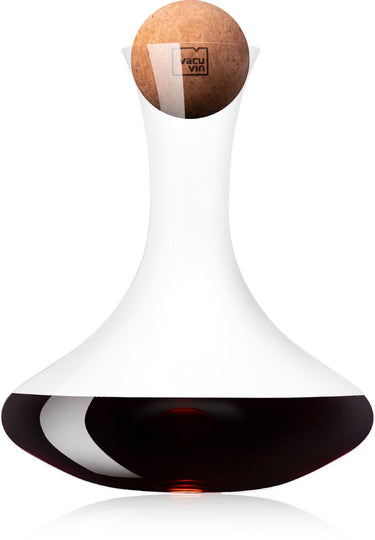 Vacuvin vacu vin decanteerkaraf 1 liter – kristalglas – inclusief kurken stopper – wijnkaraf voor rode en witte wijn
