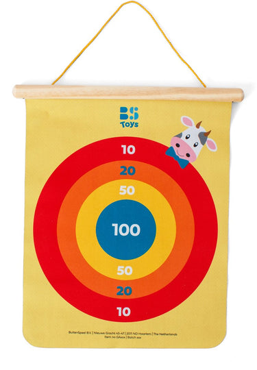 Bs toys magnetisch dartspel - dartspel - magnetisch - dubbelzijdig - tweezijdig - geschikt vanaf 3 jaar