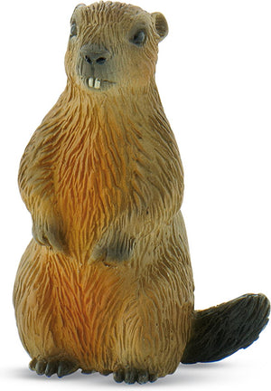 Bullyland 64455 – speelfiguur en verzamelfiguur marmot – levensecht en detailrijk vormgegeven – ideaal als taartfiguur en klein cadeautje voor kinderen vanaf 3 jaar.