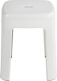 Wenko badkamerkruk alaska 37x45cm wit kunststof - douchekruk - douchezitje antislip - douchestoel vrijstaand - 250 kg belastbaar - tüv gs getest en gecertificeerd