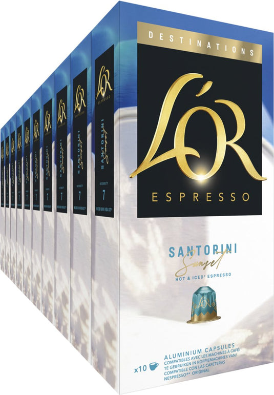 L'or espresso destinations santorini koffiecups - 10 x 10 capsules