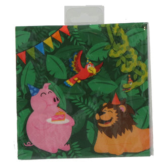No brand jungle thema servetten | 6 stuks