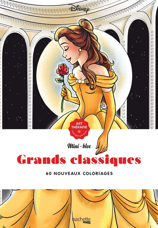 Hachette heroes mini bloc disney grands classiques - - kleurboek voor volwassenen