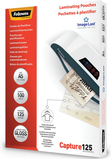 Fellowes lamineerhoezen 53073 125 micron a5