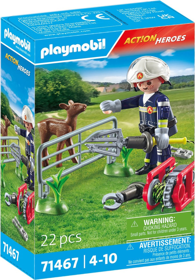 Load image into Gallery viewer, Playmobil action heroes dierenbescherming brandweer - 71467
