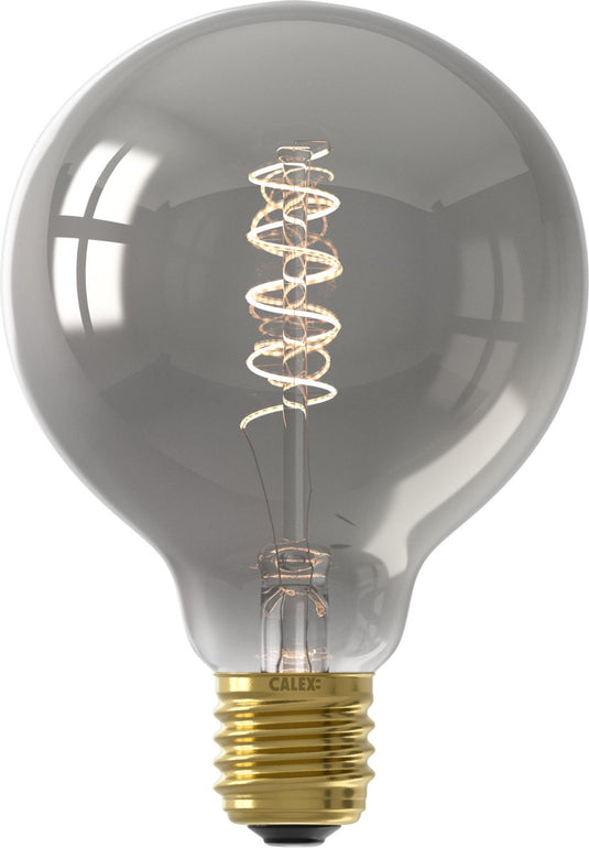 Calex filament led lamp - e27 - vintage lichtbron - 9.5cm - titanium - 4w - dimbaar