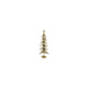Country field countryfield kerstboom balas goud metaal 28x16x80cm