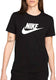 Nike w nsw tee essntl icn ftra dames sportshirt - maat s