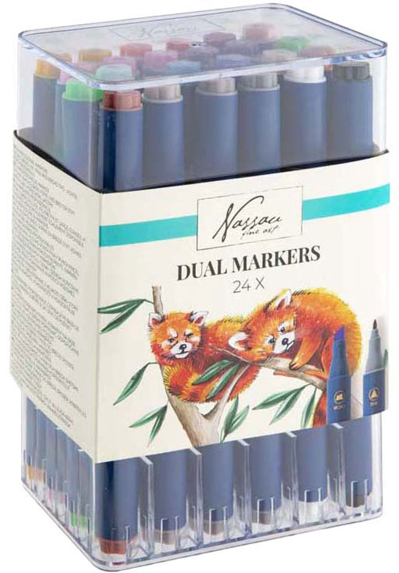 Load image into Gallery viewer, Creative craft group nassau ronde dual markers - 24st.
