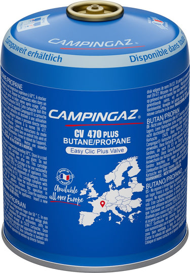Campingaz cv470 plus cartridge - 1 stuk - kliksysteem - 450 g isobutaan propaan - gas