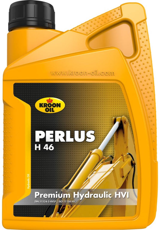 Kroon-oil perlus h 46 - hydraulische olie - viscositeit 46 - 1 liter - multigrade