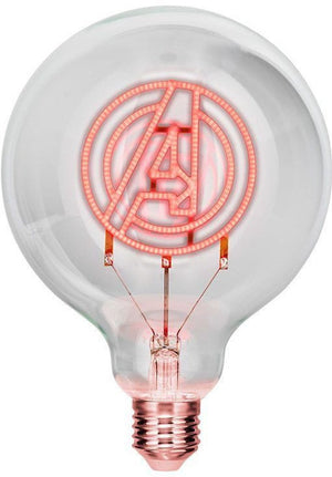 Paladone marvel avengers decoratieve led neon e27 schroeflamp – geschikt voor elke edison‑compatibele lamp, officieel gelicentieerd superhelden verzamelcadeau voor slaapkamers woningen –