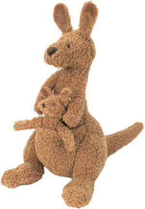 Happy horse kangoeroe kick knuffel 34 cm - bruin - baby knuffel