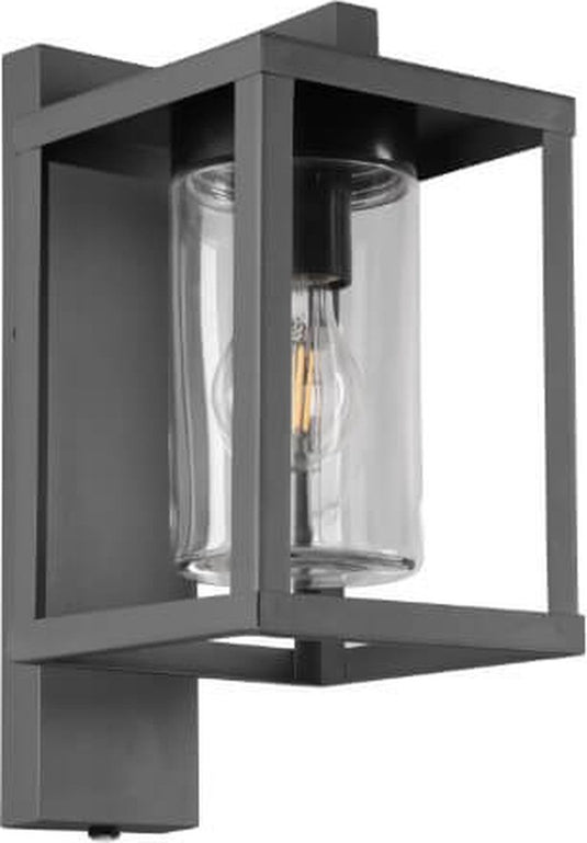 Trio lunga - wandlamp - antraciet - excl. 1x e27 4 w - schemersensor - buitenverlichting - ip44