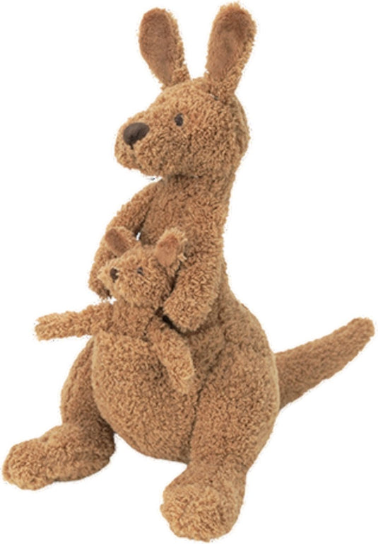 Happy horse kangoeroe kick knuffel 34 cm - bruin - baby knuffel