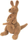 Happy horse kangoeroe kick knuffel 34 cm - bruin - baby knuffel