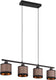 Rl live your light reality davos - hanglamp - zwart mat - excl. 4x e14 4w