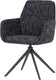 Woood grant eetkamerstoel met armleuning - melange - zwart - 88x61x63