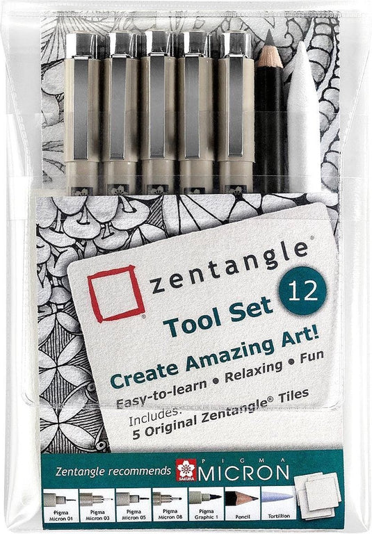 Sakura zentangle tool set - 12-delig