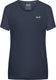 Jack wolfskin tech t-shirt dames - dames korte mouw - midnight sky