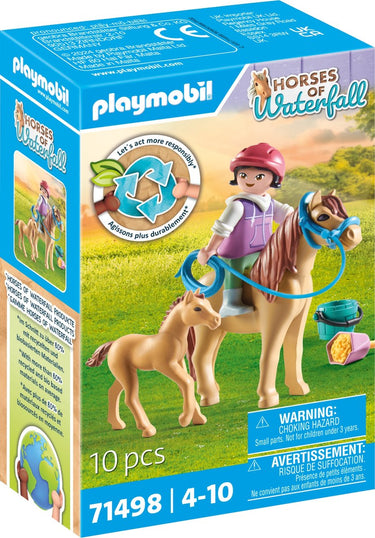 Playmobil horses of waterfall kind met pony en veulen - 71498