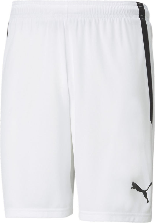 Puma teamliga shorts heren sportbroek - white- black