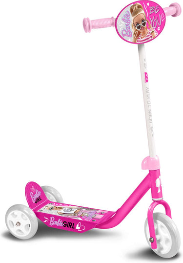 3-wiel kinderstep Barbie meisjes roze