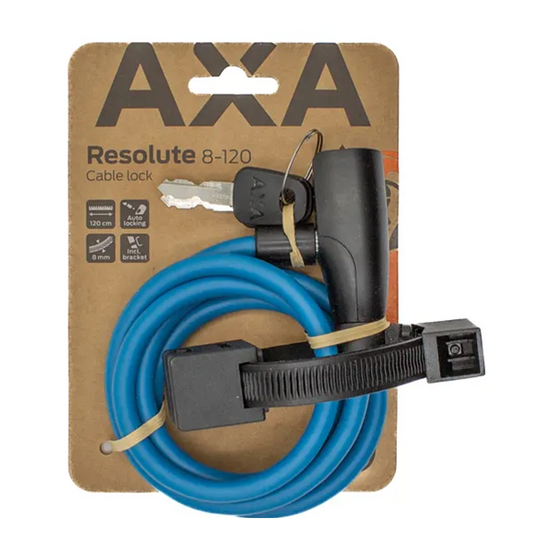 Axa kabelslot resolute 8-120 - blauw