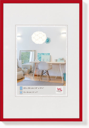 Walther new lifestyle - kunststof lijst - fotoformaat 40x50 cm - rood