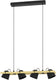 Eglo connect.z hornwood-z hanglamp - 78 cm - zwart|bruin - instelbaar rgb wit licht - dimbaar - zigbee