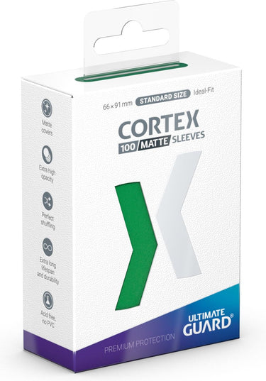 Ultimate guard cortex sleeves matte standard size (100) - green