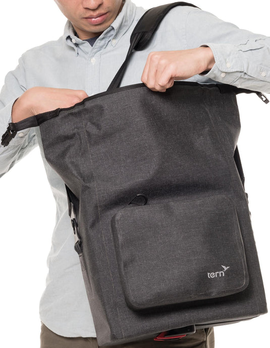 Tern bagagedragertas dry goods bag trunk bag dry goods bag tweed black