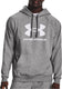 Under armour ua rival fleece logo hd-gry heren sporttrui - castlerock light heather - wit