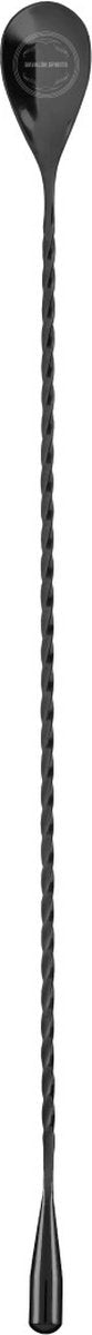 Viski barspoon - roestvrijstaal - gunmetal - 40cm