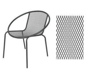 Decoris vigo balkonset antraciet stoelen + voetenbank