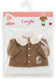 Corolle poppenjasje velours kleine ontdekker 36cm bruin fleece natuurprint.