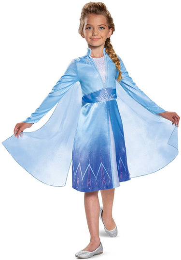 Disguise disney frozen elsa op reis kinderkostuum klassiek m (7-8 jaar)