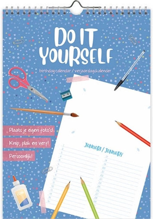 Comello do it yourself verjaardagskalender - a4